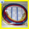Three-Color Refrigerant Flexible Rubber Hose with Fittings on The Both Ends